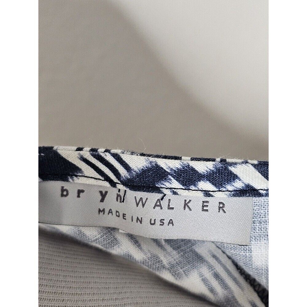 Bryn Walker Navy Linen Lagenlook Tunic Shift Dress Size S Minimalist Coastal - Picture 6 of 8